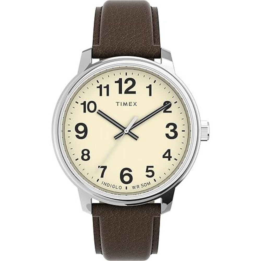 Timex Easy Reader Classic Leather Mens Watch